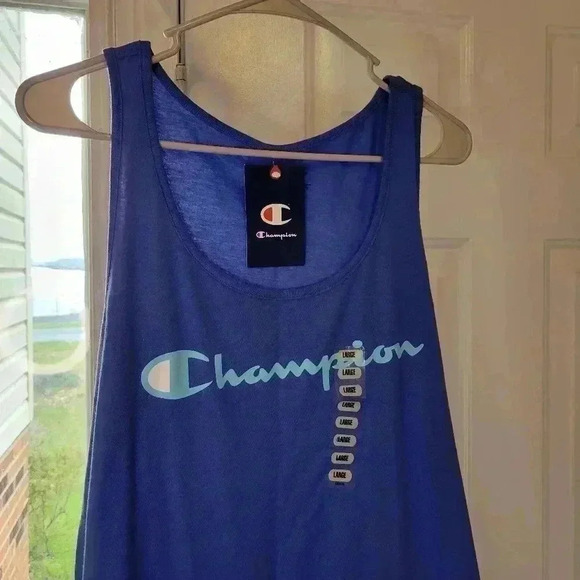 NWT Champion Womens Blue Tank Top, Sz L - Picture 3 of 7